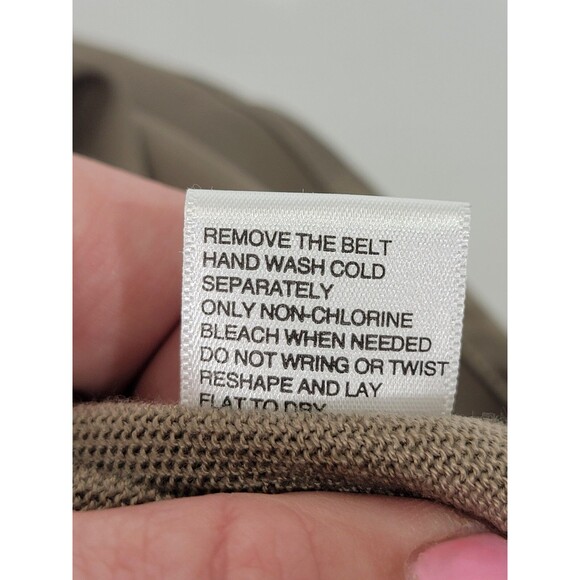 ALK Women's XS New York & Company Tan Layered Short‎ Sleeve Cardigan Blouse Top - Picture 9 of 9